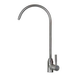 Grifo osmosis 1 agua, plateado cepillado