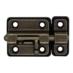 Pasador cerrojo base plástica 35 mm cuero