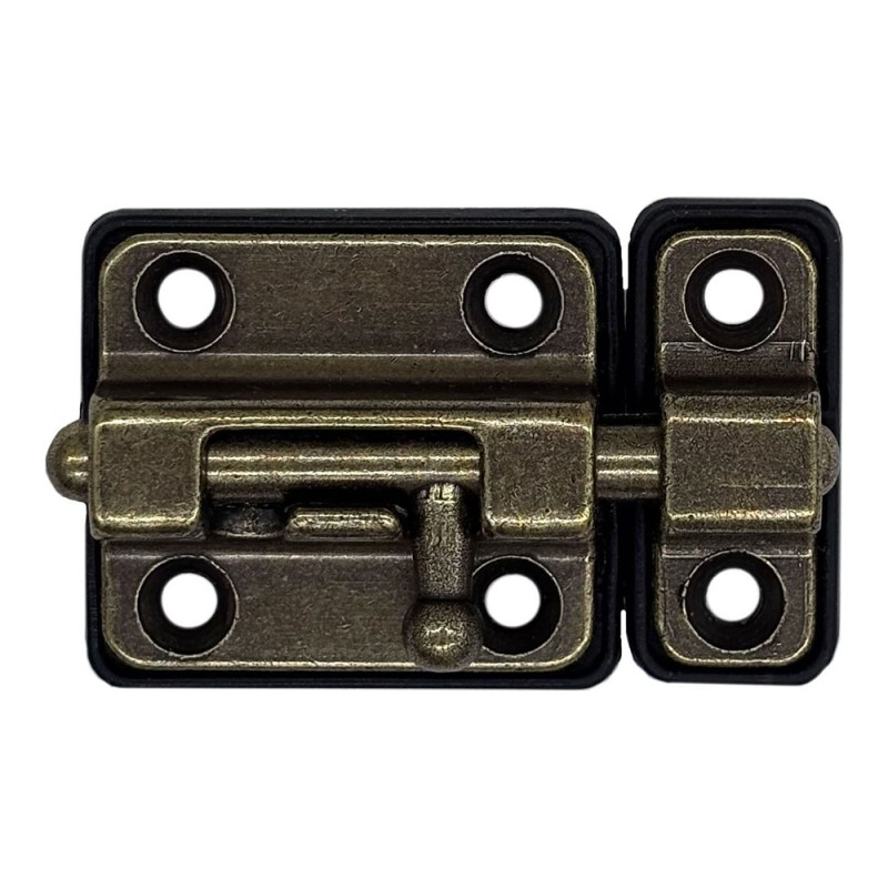 Pasador cerrojo base plástica 35 mm cuero