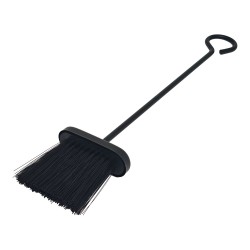 Cepillo para chimenea, color negro, 10,5 x 4 x 46 cm