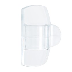 Clips redondos para cables, tranparentes, 19 x 32 x 13 mm, 4 uds + 5 tiras, 17017clr