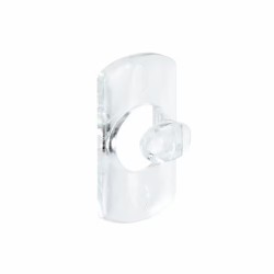 Mini gancho decorativo, transparente, 20 uds + 24 tiras