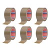 Cinta de embalar marrón 28 micras 50 mm x 66 m, 6 uds