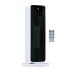 Calefactor de torre 800/2000 w, blanco, 21 x 21 x 46 cm