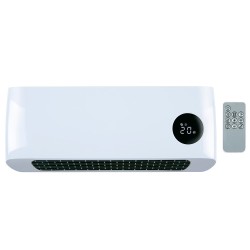 Calefactor de pared 1000/2000 w, blanco 42 x 10,5 x 17,5 cm