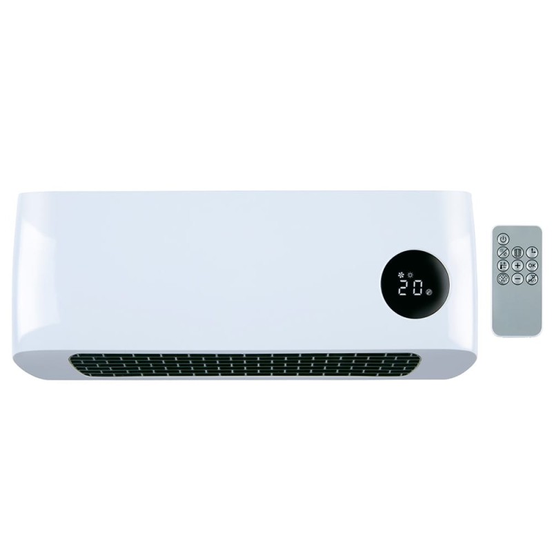 Calefactor de pared 1000/2000 w, blanco 42 x 10,5 x 17,5 cm