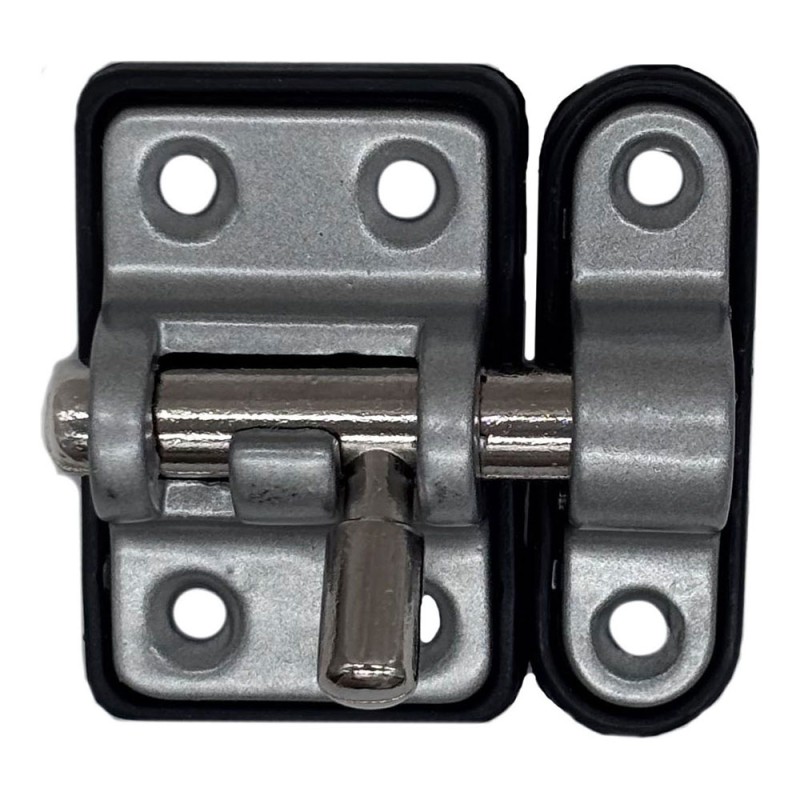 Pasador reforzado base plástica 25 mm cromo mate