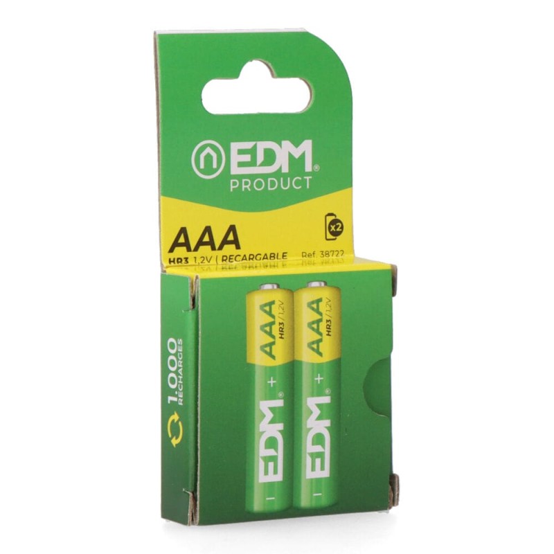 Pila recargable eco-series aaa - hr03 950ma, ø10,5 x 44,5 mm, 2 uds