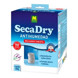 Recambio secadry antihumedad tableta, 3 x 450 g
