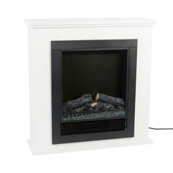 Estufa/chimenea eléctrica con repisa modelo lugano 1800 w
