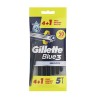 Maquinilla de afeitar desechable blue 3 smooth, pack de 4+1
