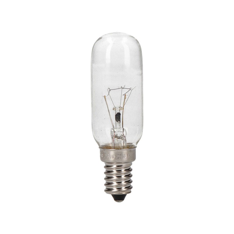 Bombilla incandescente tubular, e-14, 25 w, 25 x 80 mm