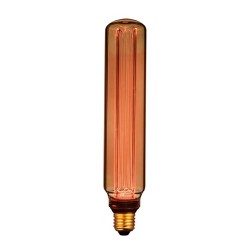 Bombilla led t60 decorativa tubular e27 4 w 200 lm 1800 k luz cálida ø60 x 300 mm