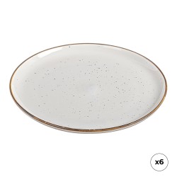 Plato llano de porcelana, akiko, ø25 cm, 6 uds