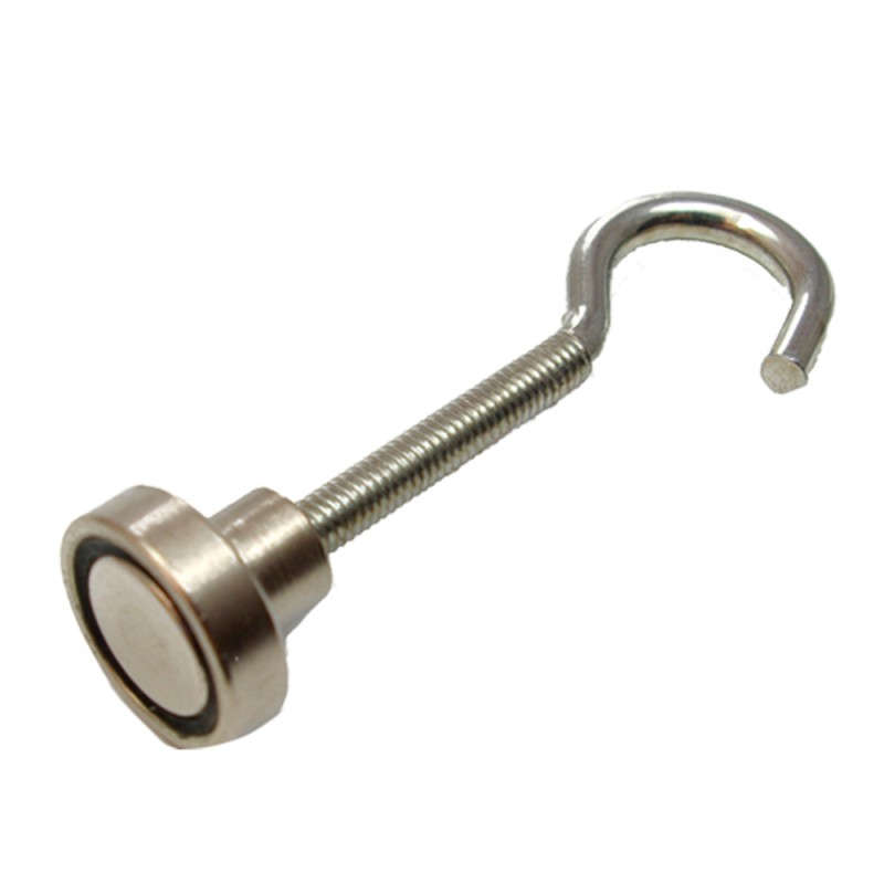Imán neodimio gancho im32 níquel 20 x 14 mm