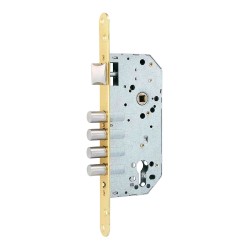 Cerradura embutir c/r cre07 50/85 mm latonado