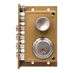 Cerradura sobreponer crs01 derecha, pintado oro