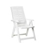 Silla plegable multiposicionnes color blanco