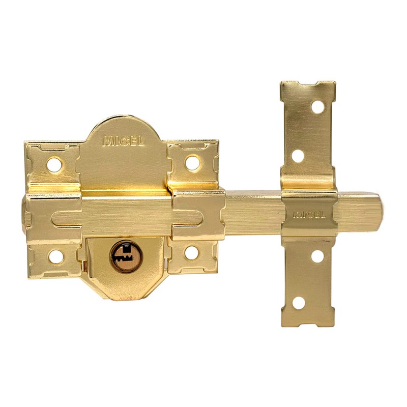 Cerrojo sobreponer crr11 86l/50 mm latón satinado