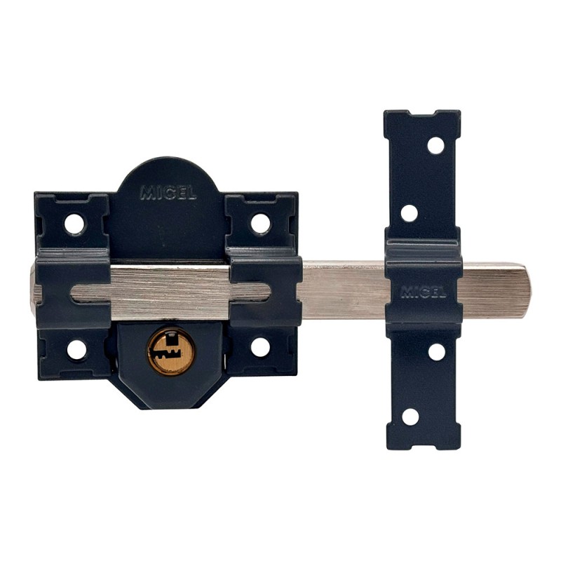 Cerrojo sobreponer crr11 86l/50 mm pintado gris