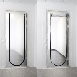 Barrera polvo para puerta, 220 x 110 cm