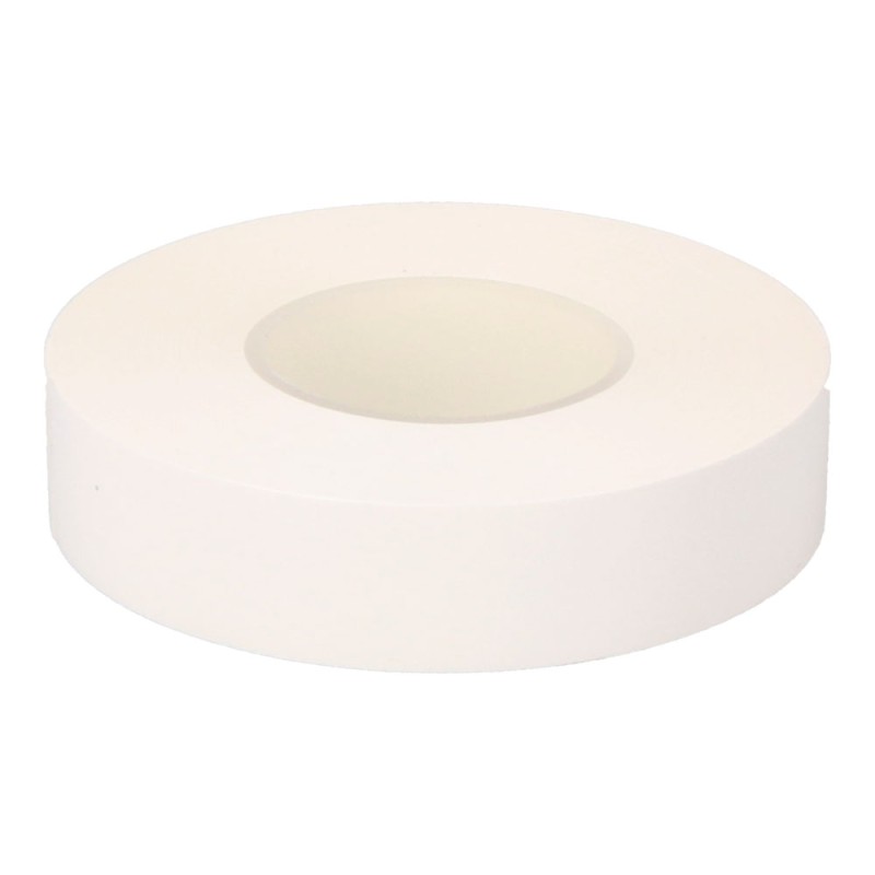 Cinta aislante eléctrica profesional pvc alta adhesion 19 mm x 33 m, blanca