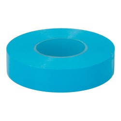 Cinta aislante eléctrica profesional pvc alta adhesión 19 mm x 33 m azul