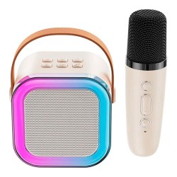 Karaoke mini con leds rgb, 8,8 x 6,8 x 8,8 cm