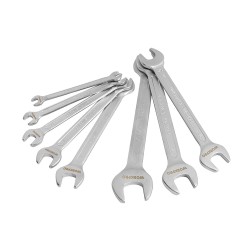 Llaves fijas cr-v de doble boca, juego 8 piezas