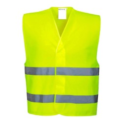 Chaleco de alta visibilidad amarillo fluor talla l
