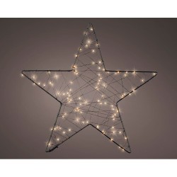 Figura microled estrella de malla exterior ø38 cm