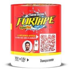 Cinta parche tapa gotera transparente pvc rollo 10 x 150 cm