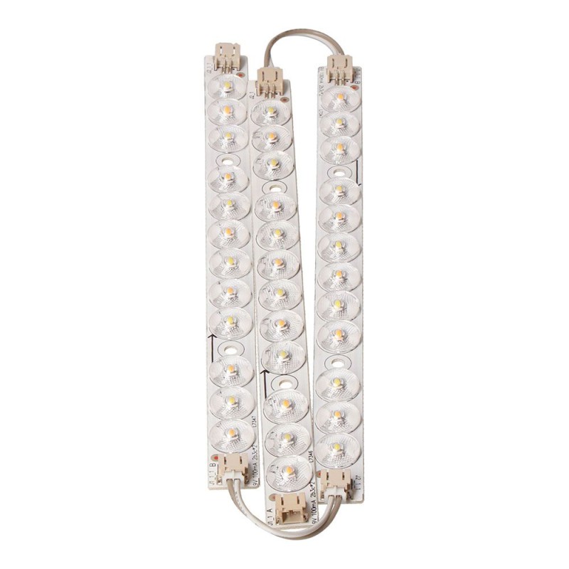 Juego tres tiras led recambio apliques redondo y cuadrado 12 w 3cct 32574, 32577