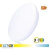 Aplique led circular de superficie 18w 3cct 1820 lm ø33 x 6,6 cm