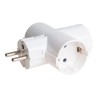 Adaptador triple 2p+t schuko 16 a 250 v~ blanco