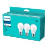 Bombilla led de filamento mate e27 8,5 w (equiv. 75 w) 1055 lm 3000 k luz cálida, pack 3 uds