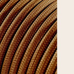 Carrete cable cordón tubular h03vv-f 2 x 0,75 mm marrón brillante, 25 m