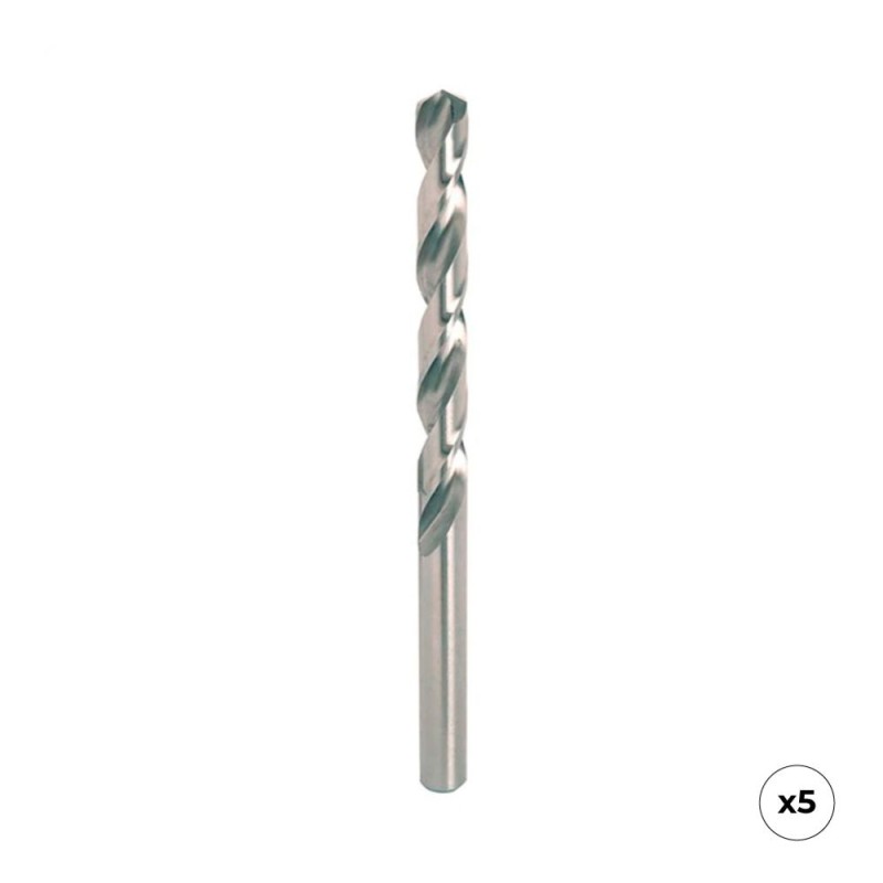 Broca hss4341 para metal, rectificada, ø1,00 x 34,00 mm, 5 uds