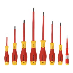 Destornilladores aislados vde, juego 8 piezas