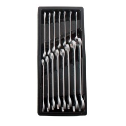Llave combinada, fija estrella, 7 - 22 mm, juego 15 piezas
