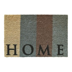 Felpudo de fibra de coco pintado diseño home, 60 x 40 cm