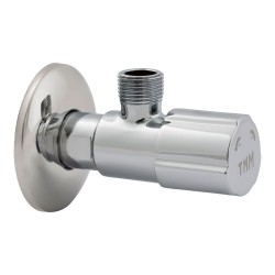 Válvula escuadra cerámica ½ pulg x 3/8 pulg