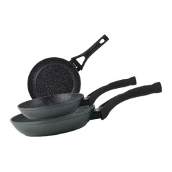 Set 3 sartenes stim de aluminio forjado ø18 / ø22 / ø26 cm