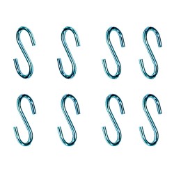 Gancho en forma de s cg23 2,2 x 25 mm, zincado, blister 8 uds