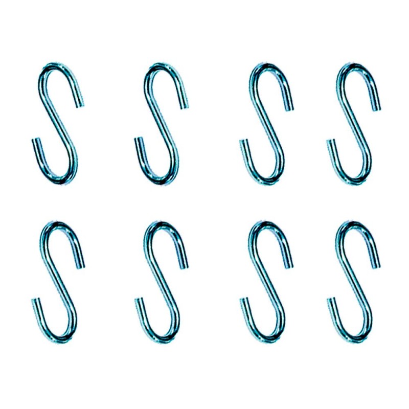 Gancho en forma de s cg23 2,2 x 25 mm, zincado, blister 8 uds