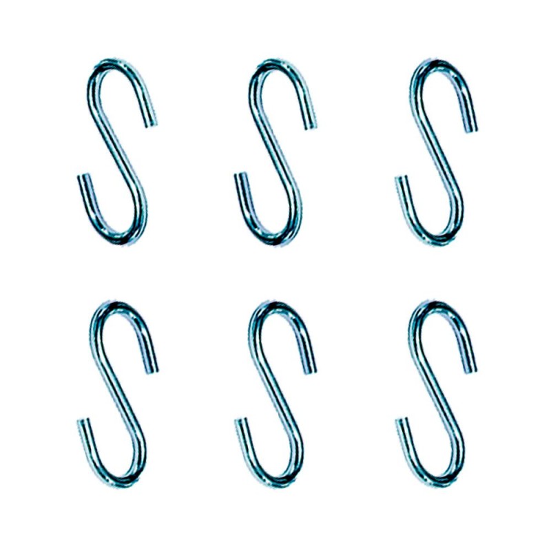 Gancho en forma de s cg23 3,5 x 35 mm, zincado, blister 6 uds