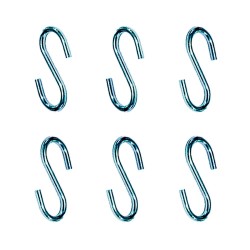 Gancho en forma de s cg23 4 x 40 mm, zincado, blister 6 uds