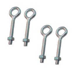 Hembrilla soldada con tuerca hm01, m5 x 40 mm, zincado, blister 4 uds