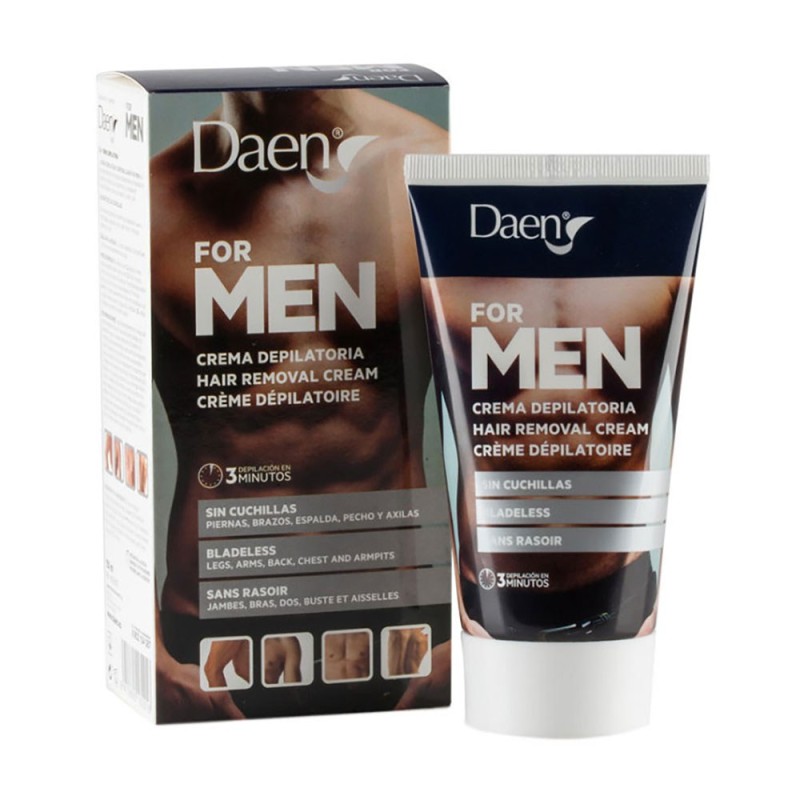 Crema depilatoria corporal para hombre, 150 ml