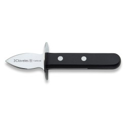 Cuchillo abre ostras de acero inoxidable con mango pom, 5 cm